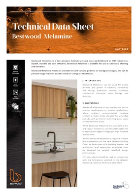 Bestwood Melamine Technical Data Sheet
